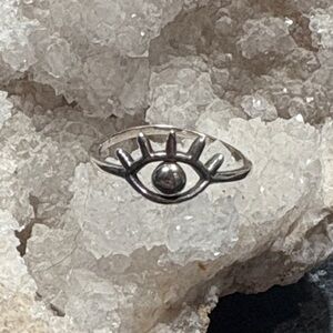 Sterling Silver Evil Eye Ring